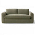 Dwuosobowa sofa sztruksowa 160 x 88 x 82 cm Oliwkowa
