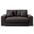 Dwuosobowa sofa tapicerowana 160 x 90 x 85 cm ciemnoszara